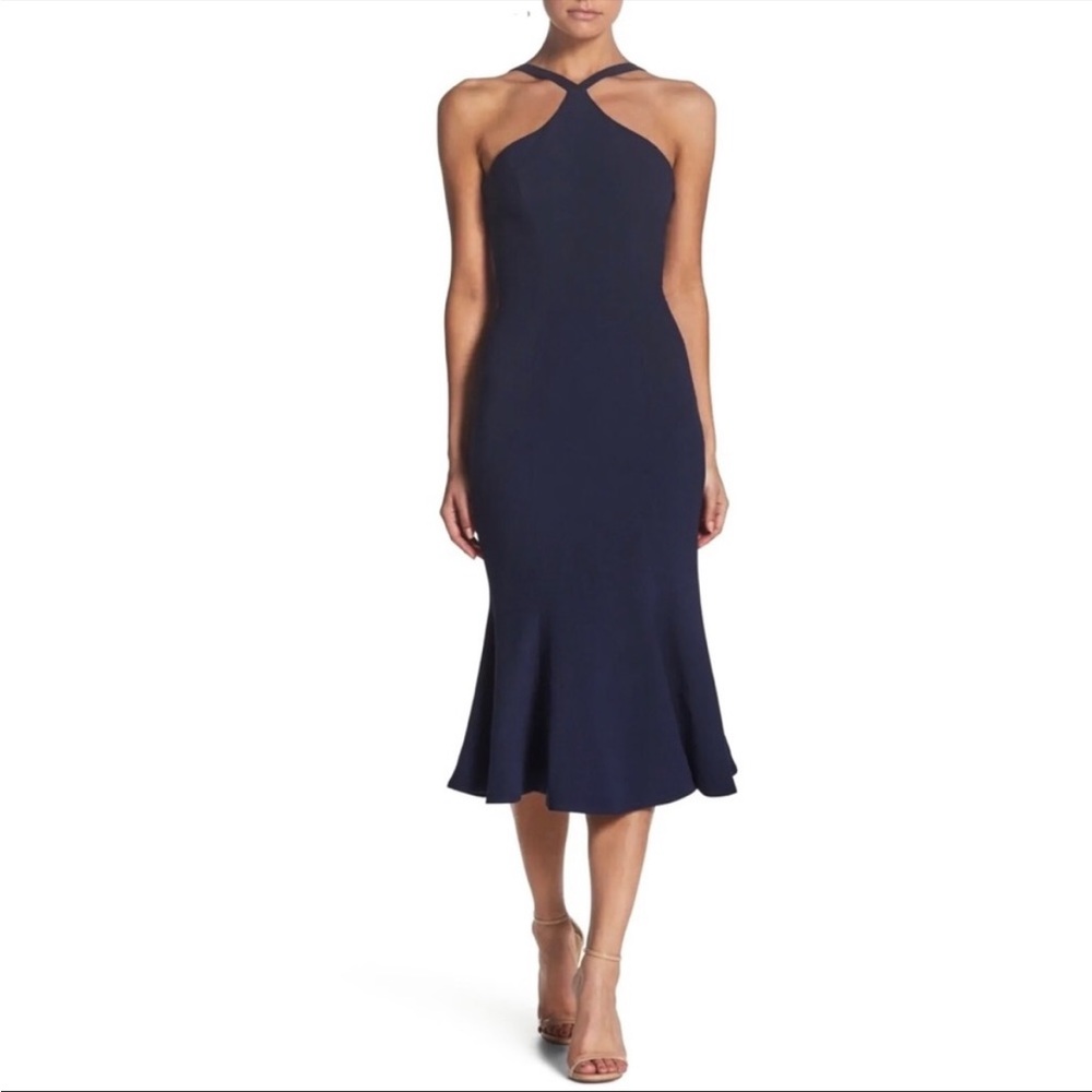 Dress the Population Tessa Dress Navy Sz S